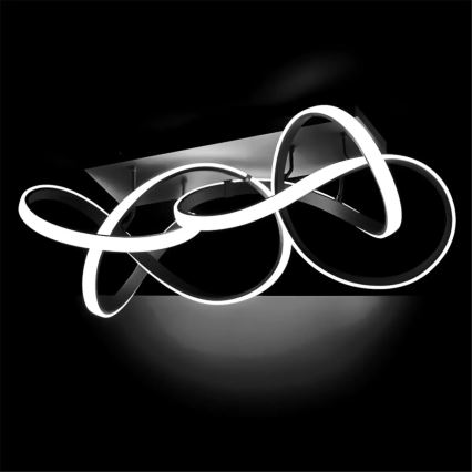 Stmievateľné LED stropné svietidlo INDIGO LED/64W/230V, čierne