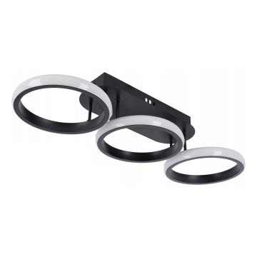 Stmievateľné LED stropné svietidlo LED/30W/230V 3000-6500K čierna Wi-Fi Tuya + diaľkové ovládanie