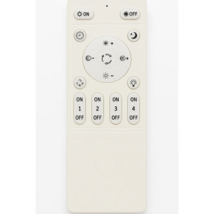 LED stmievateľné stropné svietidlo LED/45W/230V 3000-6500K biela + diaľkové ovládanie