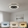 Stmievateľné LED stropné svietidlo s ventilátorom VENTELUX LED/48W/230V 3000/4000/6500K pr. 48,5 cm čierne + diaľkové ovládanie