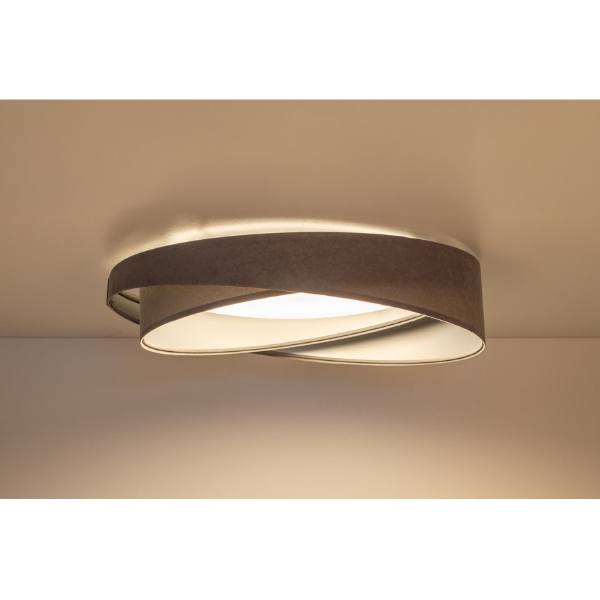LED stmievateľné stropné svietidlo SMART GALAXY MODERN LED/24W/230V 3000-6500K pr. 55 cm sivá/strieborná + diaľkové ovládanie