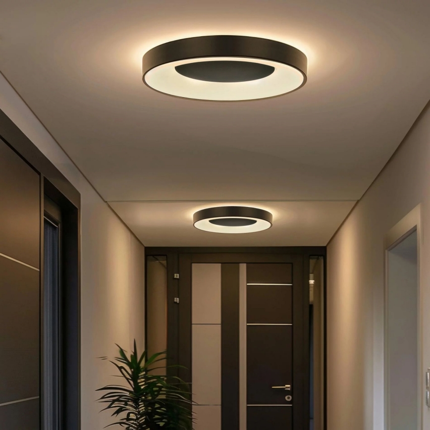 LED stmievateľné kúpeľňové stropné svietidlo WITOLD LED/48W/230V priemer 38,5 cm 3000-6000K IP44 + diaľkové ovládanie