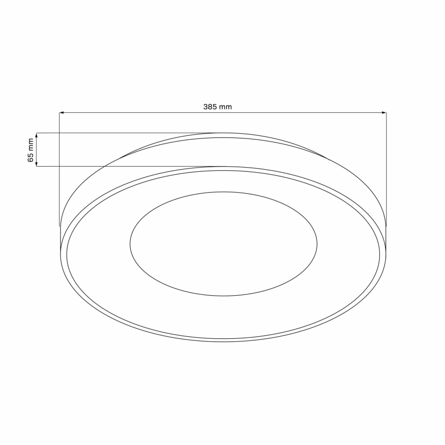 LED stmievateľné kúpeľňové stropné svietidlo WITOLD LED/48W/230V priemer 38,5 cm 3000-6000K IP44 + diaľkové ovládanie