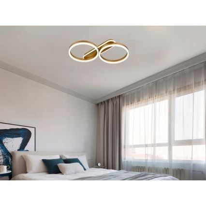 Stmievateľné stropné LED svietidlo LED/60W/230V 3000-6500K + diaľkové ovládanie