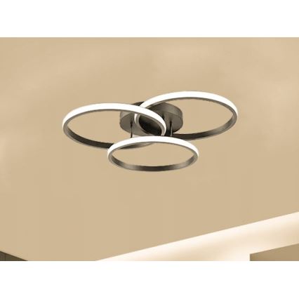 LED Stmievateľné stropné svietidlo LED/70W/230V 3000-6500K čierne + diaľkové ovládanie