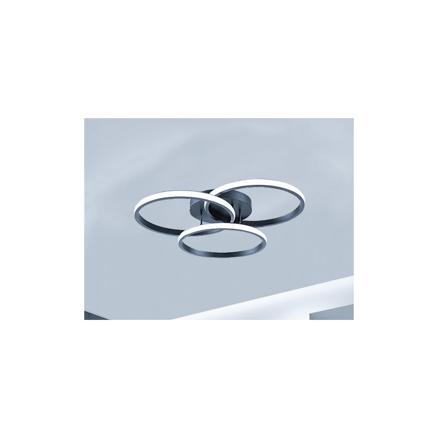 LED Stmievateľné stropné svietidlo LED/70W/230V 3000-6500K čierne + diaľkové ovládanie