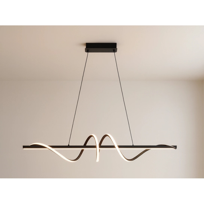 Stmievateľný LED luster na lanku LED/50W/230V 3000-6500K 100 cm + diaľkové ovládanie