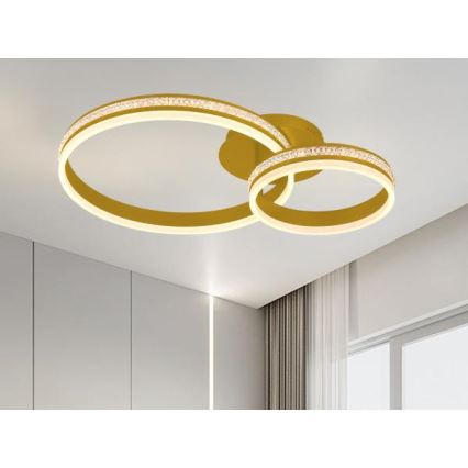 Stmievateľný prisadený LED luster LED/110W/230V 3000-6500K + diaľkové ovládanie