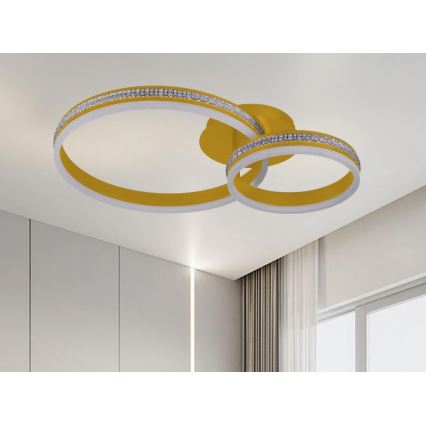 Stmievateľný prisadený LED luster LED/110W/230V 3000-6500K + diaľkové ovládanie