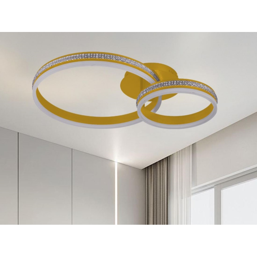 Stmievateľný prisadený LED luster LED/110W/230V 3000-6500K + diaľkové ovládanie