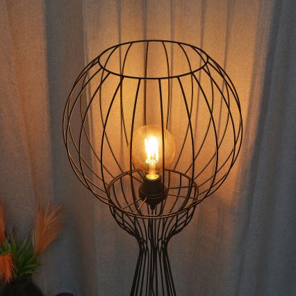 Stojaca lampa MERCURE 1xE27/15W/230V čierna