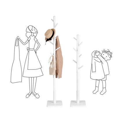 Stojací vešiak LINEA biely