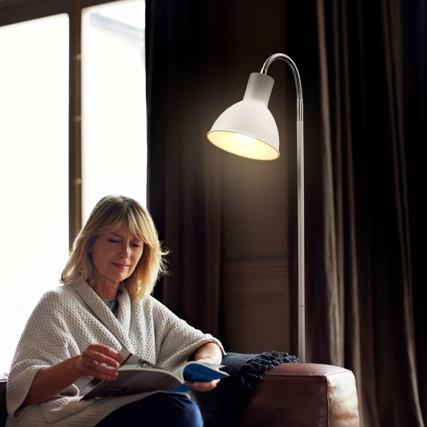 Stojacia lampa 1xE27/25W/230V biela