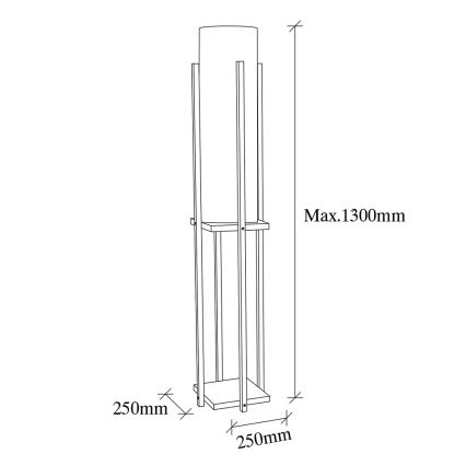 Stojacia lampa 1xE27/40W/230V béžová