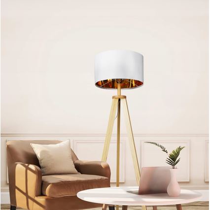 Stojacia lampa 1xE27/40W/230V biela