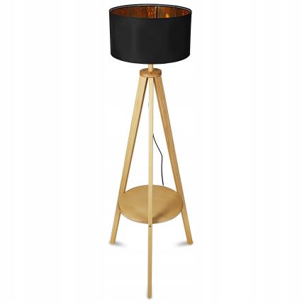 Stojacia lampa 1xE27/40W/230V čierna