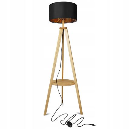 Stojacia lampa 1xE27/40W/230V čierna