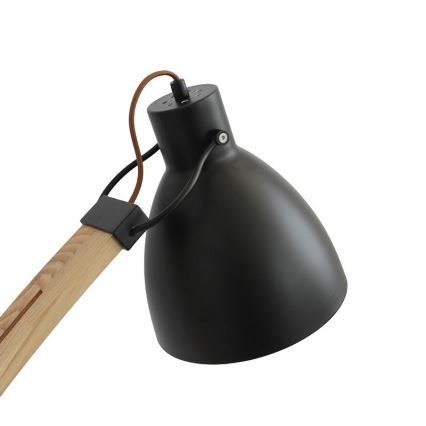 Stojacia lampa 1xE27/60W/230V jaseň/čierna