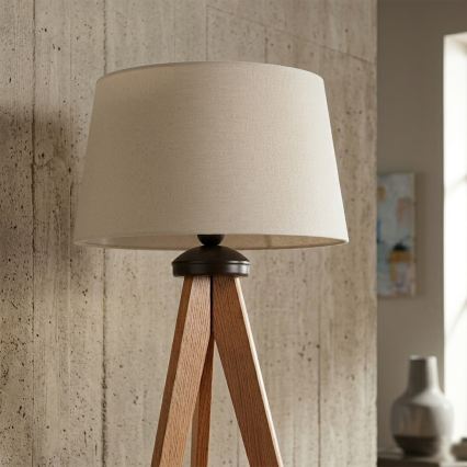 Stojacia lampa AIDA 1xE27/15W/230V dub/krémová