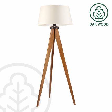 Stojacia lampa AIDA 1xE27/15W/230V dub/krémová