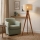 Stojacia lampa AIDA 1xE27/15W/230V dub/rafia