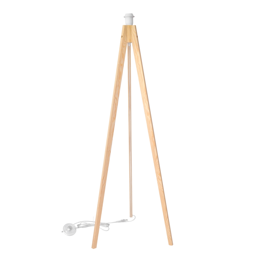 Stojacia lampa ALBA 1xE27/15W/230V biela/borovica