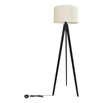 Stojacia lampa ALBA 1xE27/15W/230V krémová/borovica