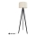 Stojacia lampa ALBA 1xE27/15W/230V krémová/borovica