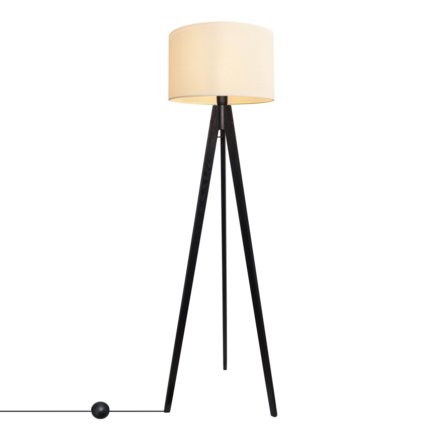 Stojacia lampa ALBA 1xE27/15W/230V krémová/borovica