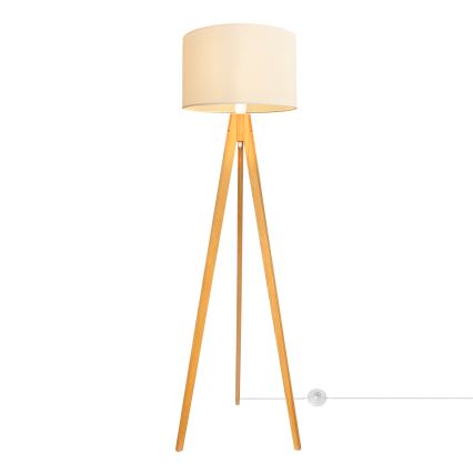 Stojacia lampa ALBA 1xE27/15W/230V krémová/dub