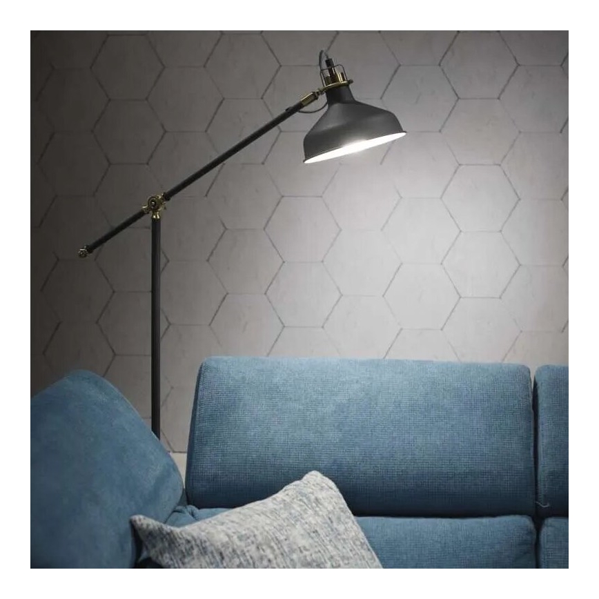 Stojacia lampa ARTHUR 1xE27/25W/230V šedá