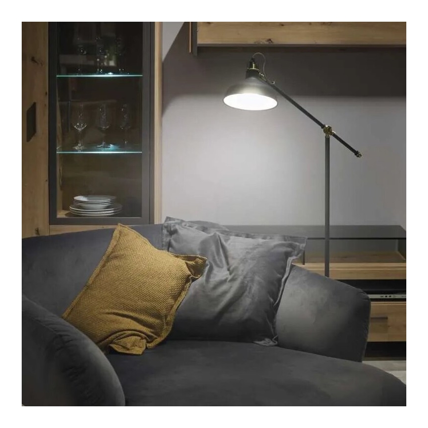 Stojacia lampa ARTHUR 1xE27/25W/230V šedá