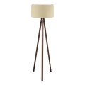 Stojacia lampa AYD 1xE27/40W/230V béžová/hnedá