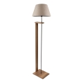 Stojacia lampa AYD 1xE27/40W/230V béžová/hnedá