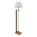 Stojacia lampa AYD 1xE27/40W/230V biela+/hnedá