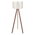 Stojacia lampa AYD 1xE27/40W/230V biela+/hnedá