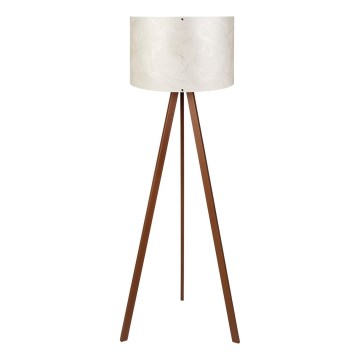 Stojacia lampa AYD 1xE27/40W/230V biela+/hnedá