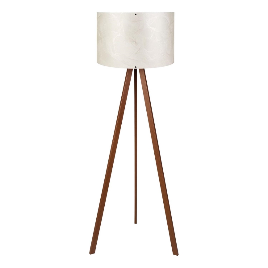 Stojacia lampa AYD 1xE27/40W/230V biela+/hnedá