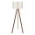 Stojacia lampa AYD 1xE27/40W/230V biela+/hnedá