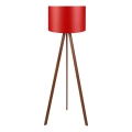 Stojacia lampa AYD 1xE27/40W/230V červená/hnedá