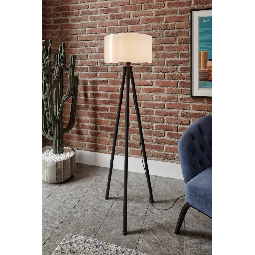 Stojacia lampa AYD 1xE27/40W/230V čierna/biela+