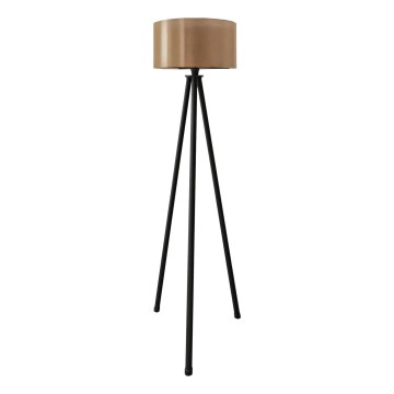 Stojacia lampa AYD 1xE27/40W/230V čierna/hnedá