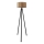 Stojacia lampa AYD 1xE27/40W/230V čierna/hnedá