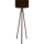 Stojacia lampa AYD 1xE27/40W/230V čierna/hnedá