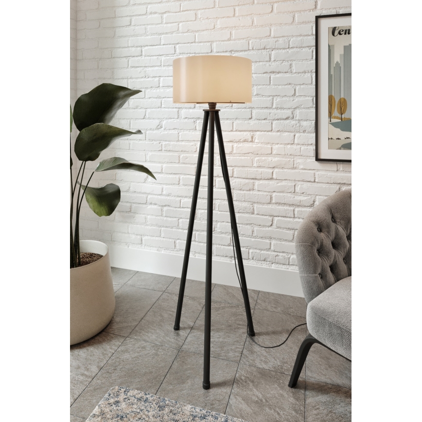Stojacia lampa AYD 1xE27/40W/230V čierna/šedá