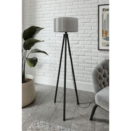 Stojacia lampa AYD 1xE27/40W/230V čierna/šedá
