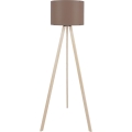 Stojacia lampa AYD 1xE27/40W/230V hnedá/béžová