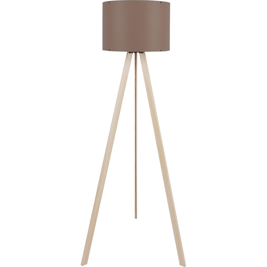 Stojacia lampa AYD 1xE27/40W/230V hnedá/béžová