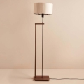 Stojacia lampa AYD 1xE27/40W/230V hnedá/béžová