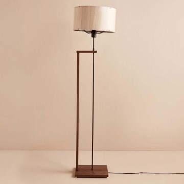 Stojacia lampa AYD 1xE27/40W/230V hnedá/béžová